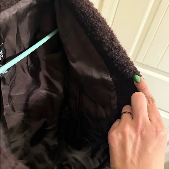 Eileen Fisher Dark Brown Teddy Jacket - Picture 6 of 10